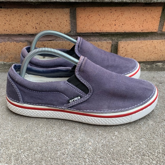 crocs canvas slip on
